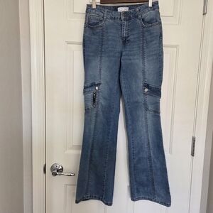 Vanilla Star Juniors 26/3 Flare Jeans Medium Wash